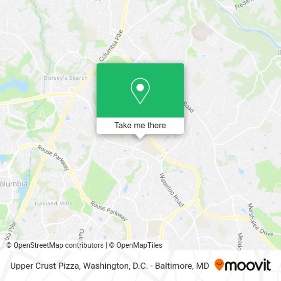 Mapa de Upper Crust Pizza