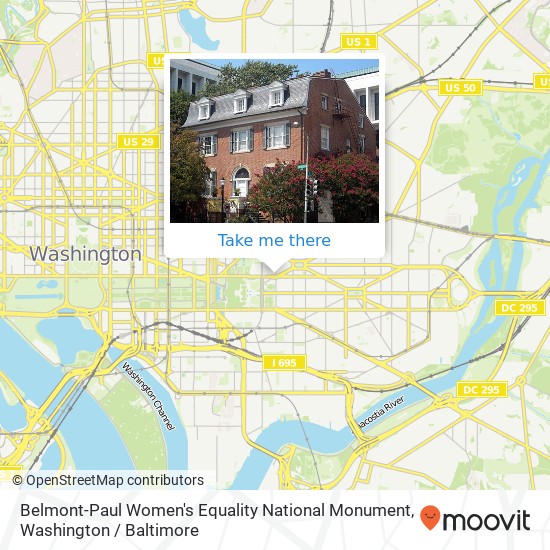Belmont-Paul Women's Equality National Monument map