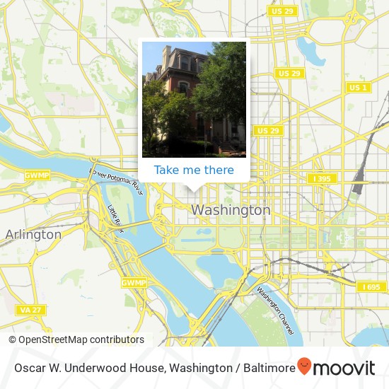 Oscar W. Underwood House map