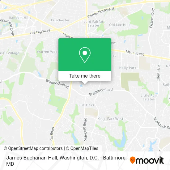 Mapa de James Buchanan Hall