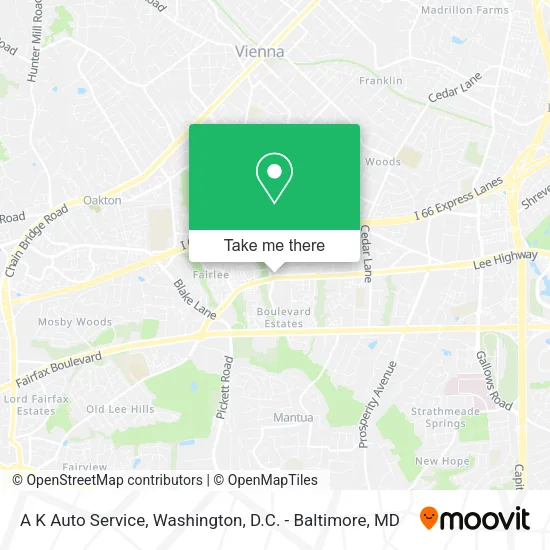 A K Auto Service map