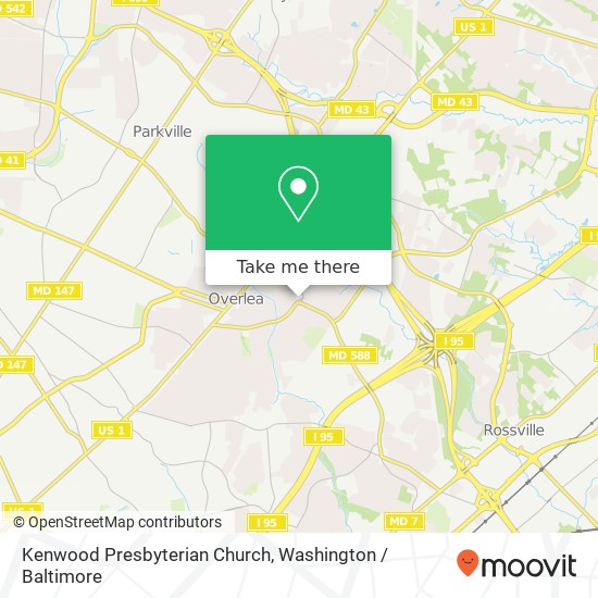 Kenwood Presbyterian Church map