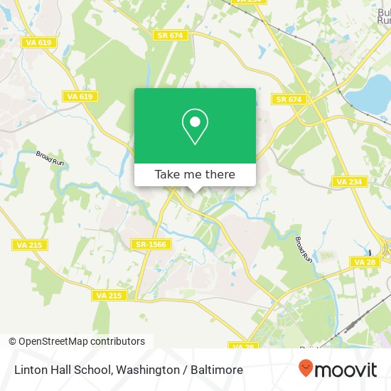 Linton Hall School map