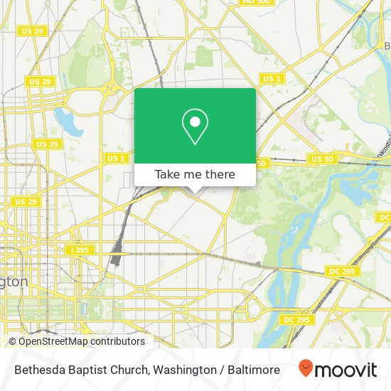 Bethesda Baptist Church map