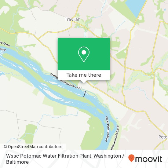 Mapa de Wssc Potomac Water Filtration Plant