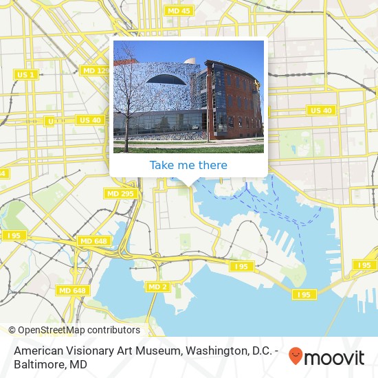 Mapa de American Visionary Art Museum