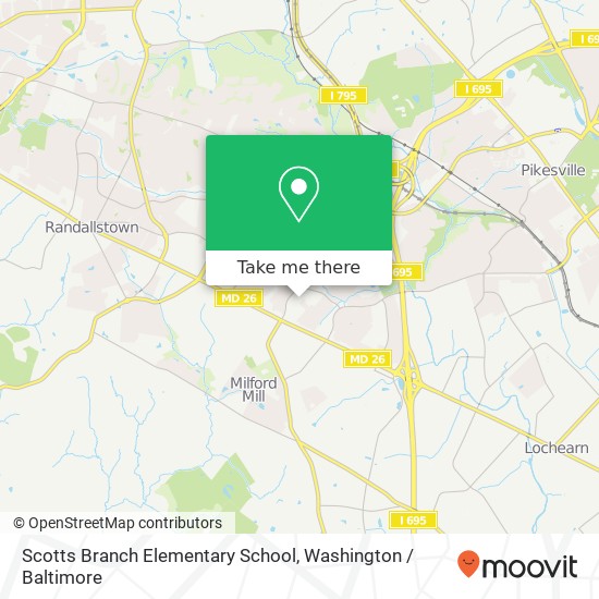 Scotts Branch Elementary School map