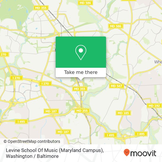 Levine School Of Music (Maryland Campus) map