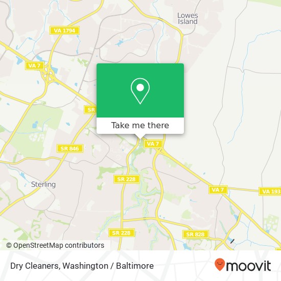 Mapa de Dry Cleaners