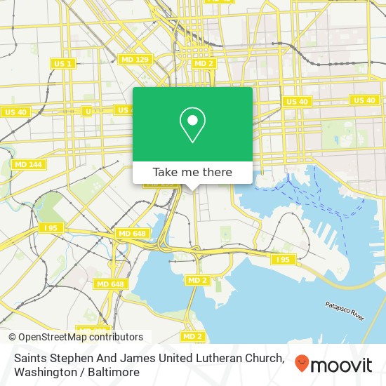 Saints Stephen And James United Lutheran Church map