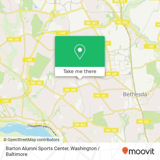 Mapa de Barton Alumni Sports Center