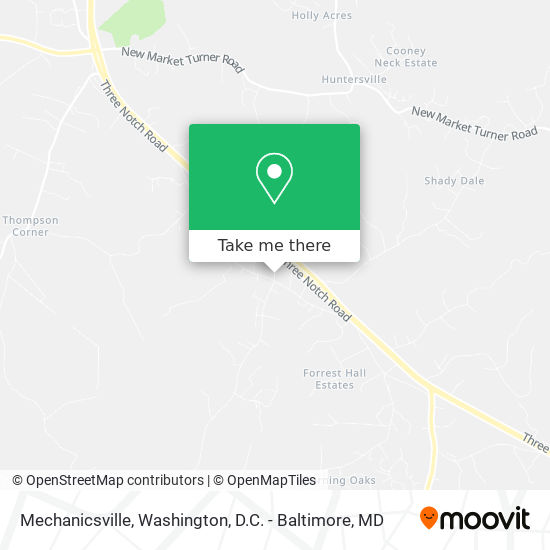 Mechanicsville map