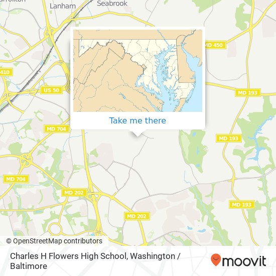 Charles H Flowers High School map