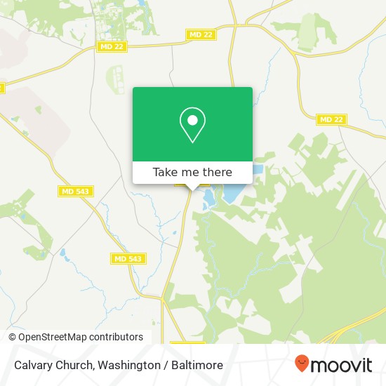 Calvary Church map
