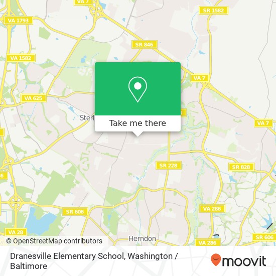 Dranesville Elementary School map