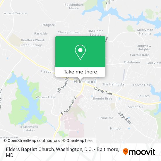 Elders Baptist Church map