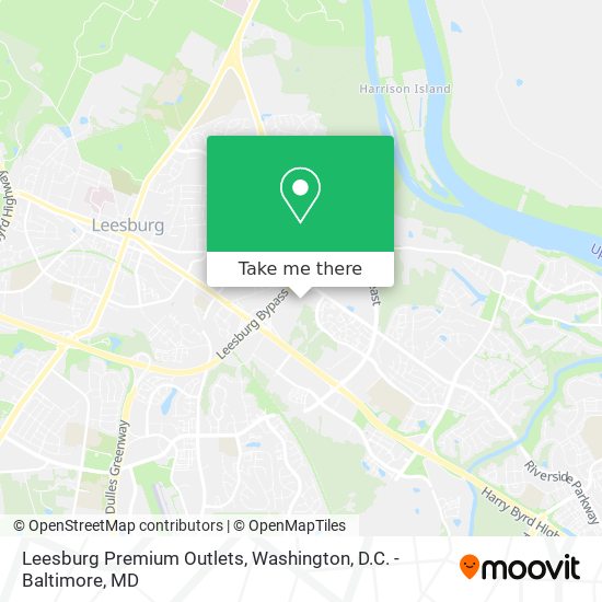 Leesburg Premium Outlets map