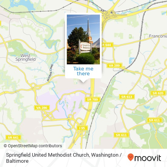 Mapa de Springfield United Methodist Church