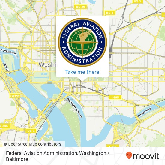 Mapa de Federal Aviation Administration