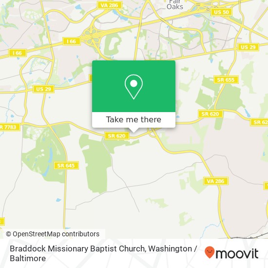 Mapa de Braddock Missionary Baptist Church