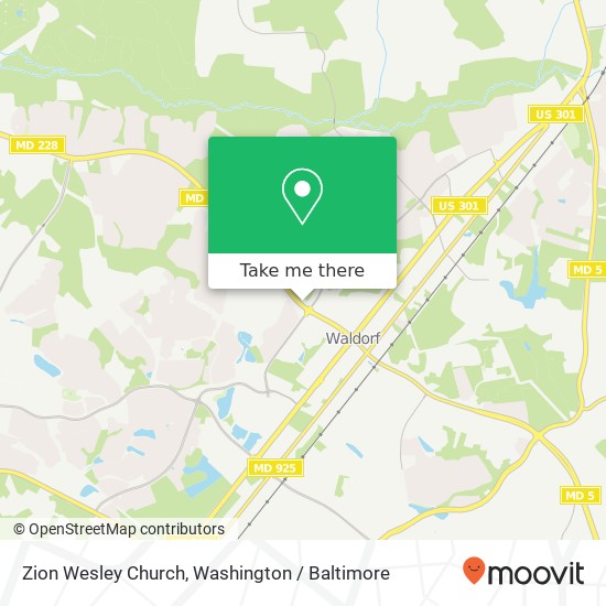 Zion Wesley Church map