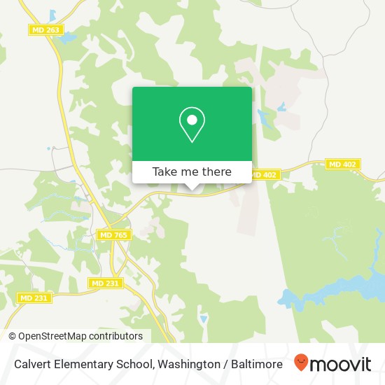 Mapa de Calvert Elementary School