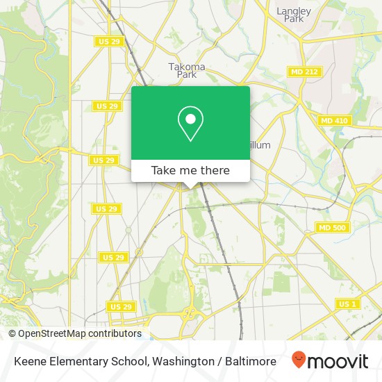 Mapa de Keene Elementary School