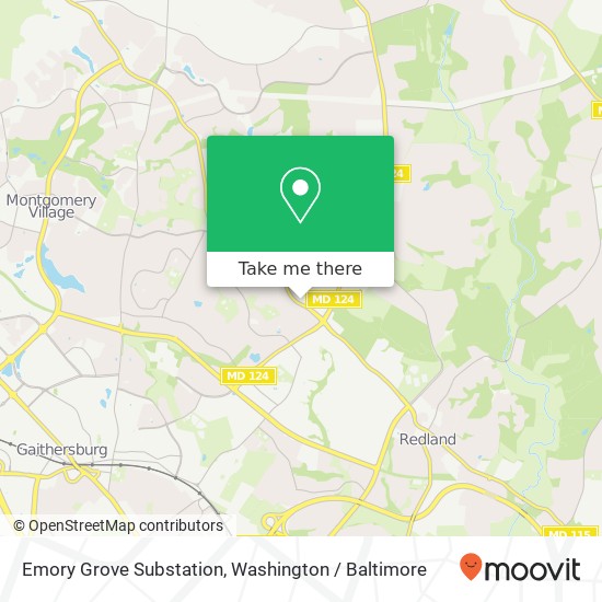 Mapa de Emory Grove Substation