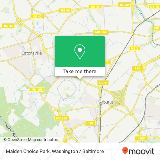 Maiden Choice Park map