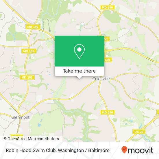 Mapa de Robin Hood Swim Club