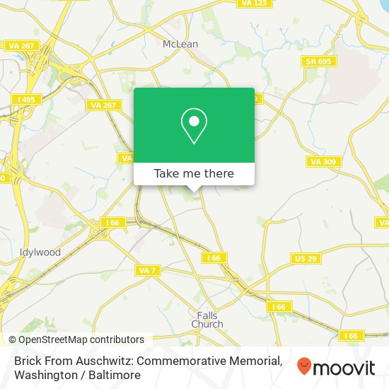 Brick From Auschwitz: Commemorative Memorial map