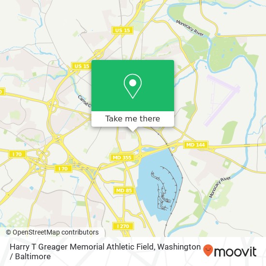 Mapa de Harry T Greager Memorial Athletic Field