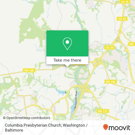 Mapa de Columbia Presbyterian Church