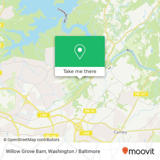 Willow Grove Barn map