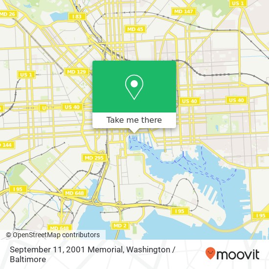 September 11, 2001 Memorial map