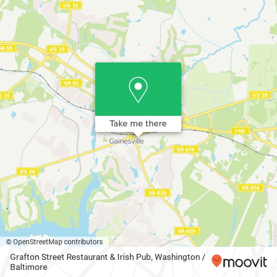Mapa de Grafton Street Restaurant & Irish Pub