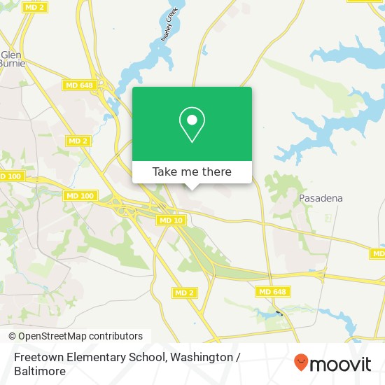 Freetown Elementary School map