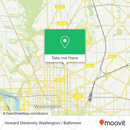 Howard University map