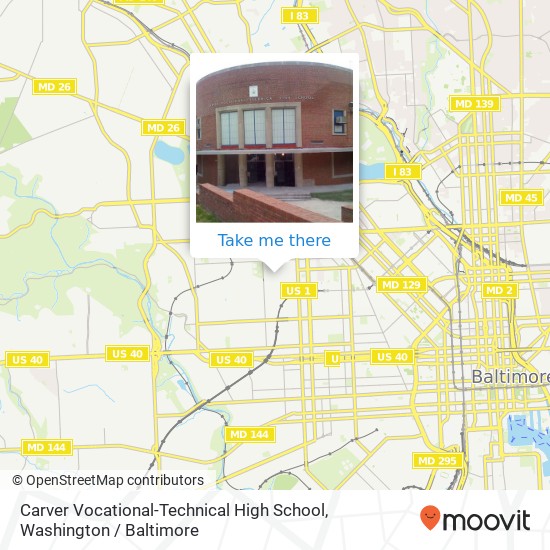 Mapa de Carver Vocational-Technical High School