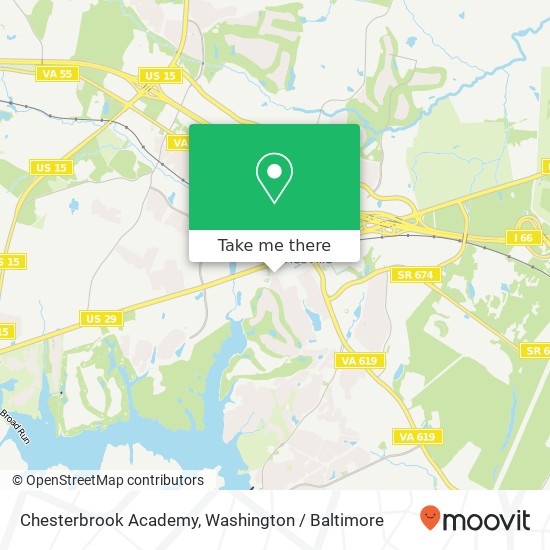 Chesterbrook Academy map