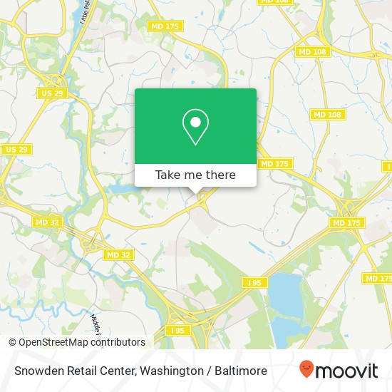 Snowden Retail Center map