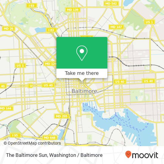 Mapa de The Baltimore Sun