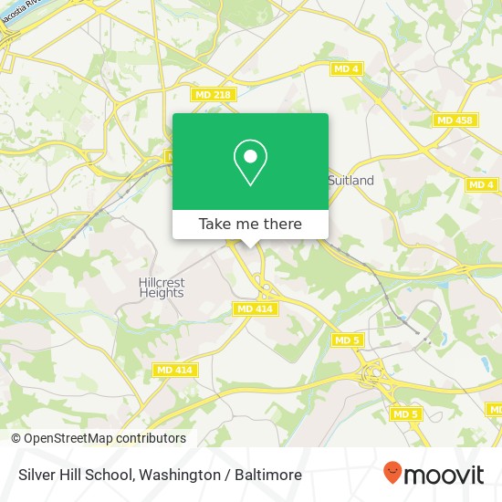 Mapa de Silver Hill School