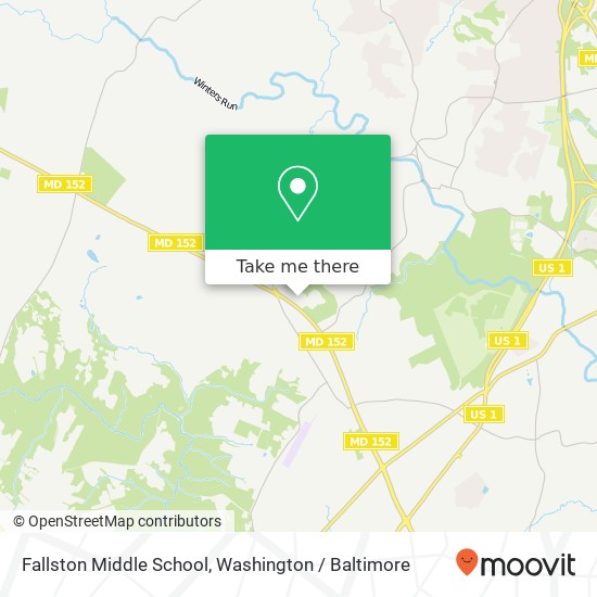 Mapa de Fallston Middle School