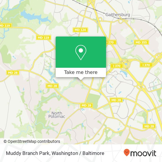 Muddy Branch Park map