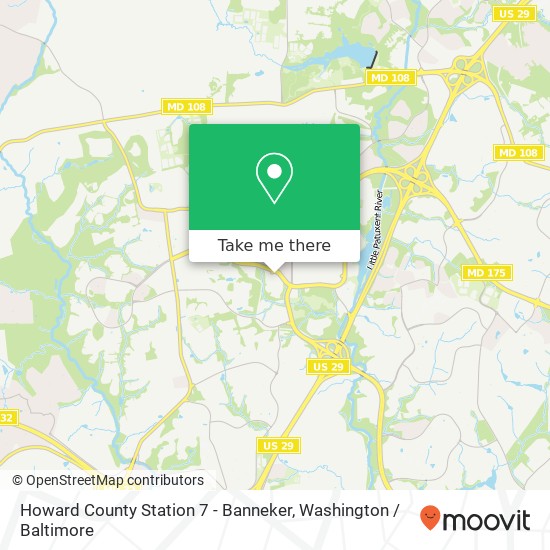 Mapa de Howard County Station 7 - Banneker