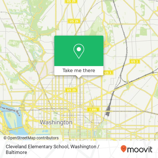 Cleveland Elementary School map