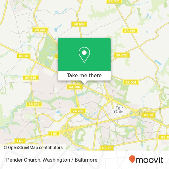 Pender Church map