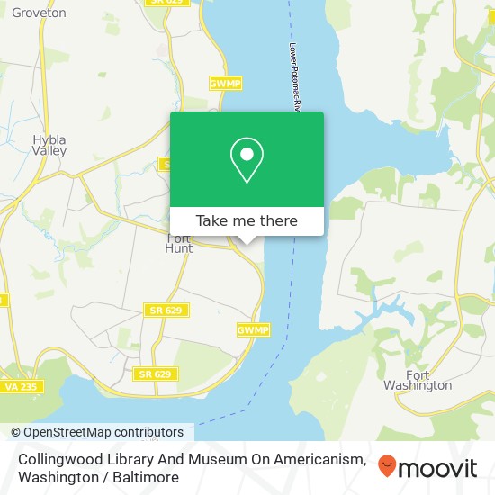 Mapa de Collingwood Library And Museum On Americanism