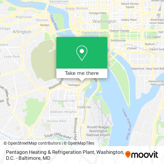 Mapa de Pentagon Heating & Refrigeration Plant